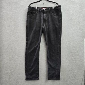 MBX Men Jeans‎ 34X34 Black Twill Slim Fit 27" Inseam